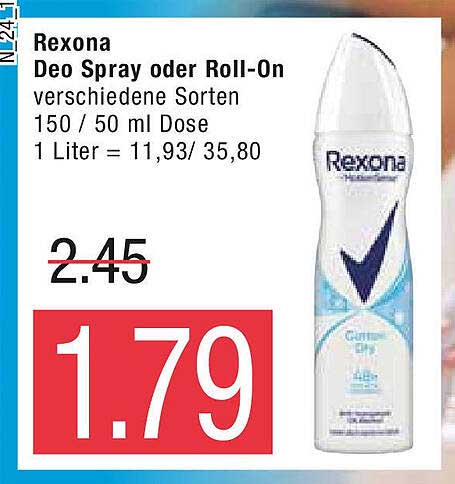 Rexona Deo Spray Oder Rollon Angebot bei Marktkauf