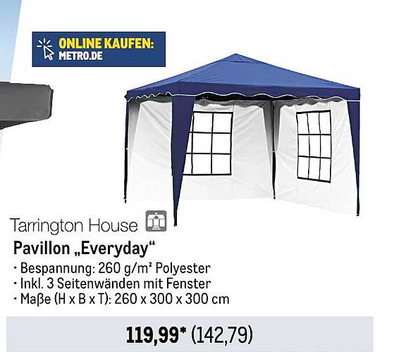 Tarrington House Pavillon „everyday“ Angebot bei METRO - 1Prospekte.de