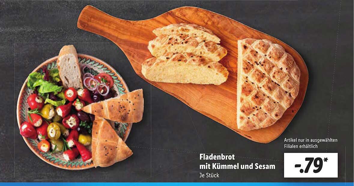 Fladenbrot Mit Kümmel Und Sesam Angebot bei Lidl - 1Prospekte.de