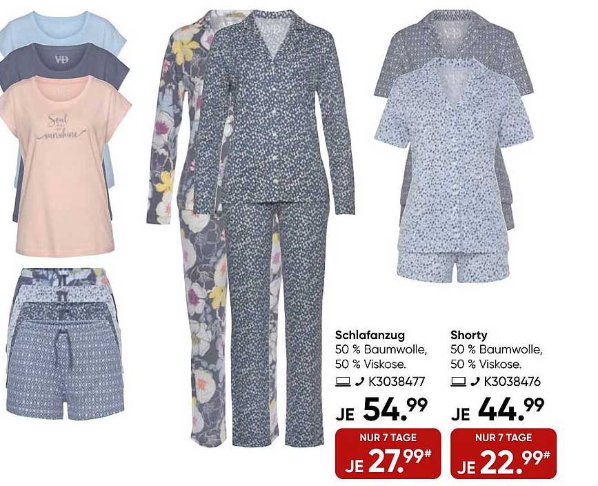 Queentex Schlafanzug Angebot bei ALDI Nord