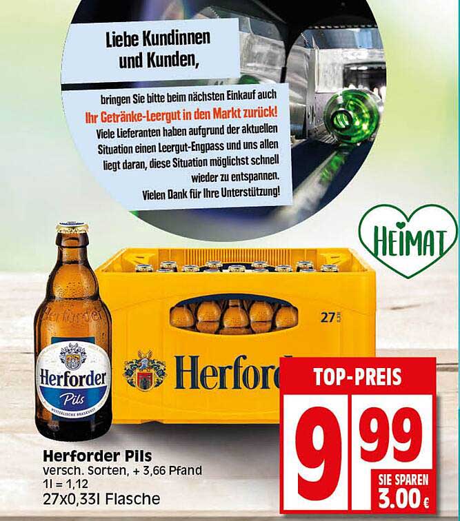 Schne Herforder Pils Angebot Ebenbild