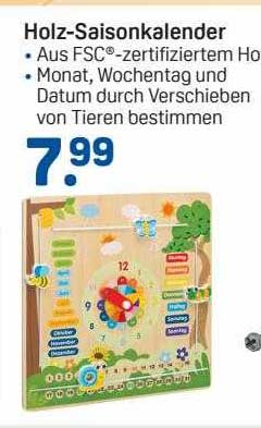 Holz-saisonkalender Angebot bei ROSSMANN - 1Prospekte.de