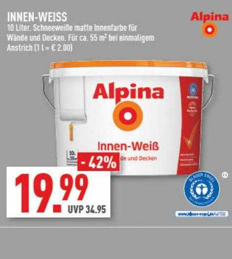 Innenweiss Alpina Angebot bei Marktkauf 1Prospekte.de