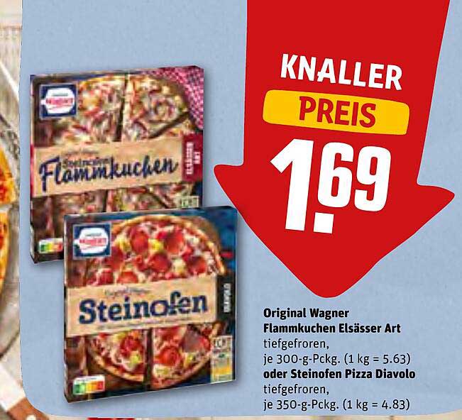 Original Wagner Flammkuchen Els sser Art Oder Steinofen Pizza Diavolo Original Wagner Flammkuchen Els sser Art Oder Steinofen Pizza Diavolo