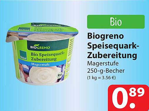 Biogreno Speisequark-zubereitung Angebot bei Famila - 1Prospekte.de