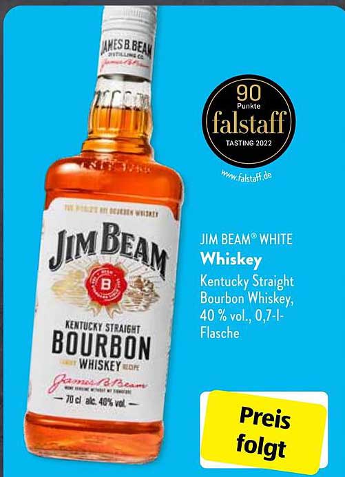 Jim Beam White Whiskey Angebot bei ALDI SÜD 1Prospekte.de