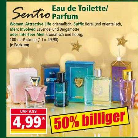 Sentio Pachet Sentio Eau De Toilette Parfum Angebot bei NORMA - 1Prospekte.de
