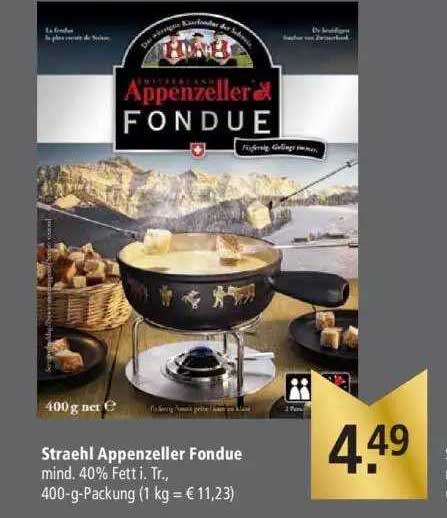 Straehl Appenzeller Fondue Angebot bei Marktkauf - 1Prospekte.de