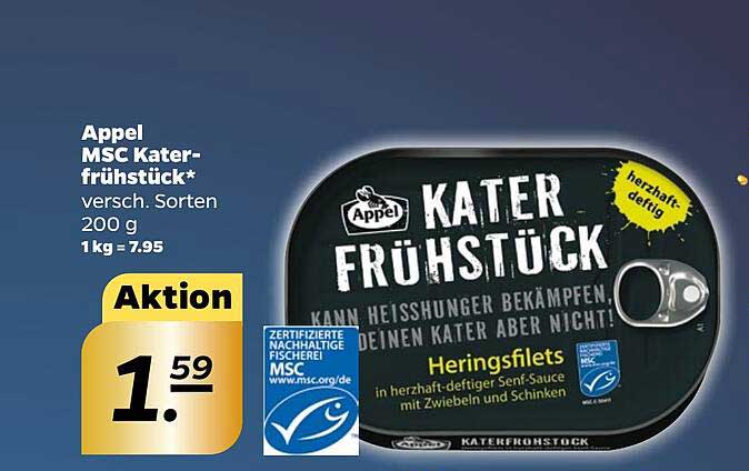Appel Msc Katerfrühstück Angebot bei Netto