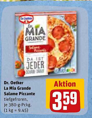 REWE Kaufpark Dr. Oetker La Mia Grande Salame Piccante