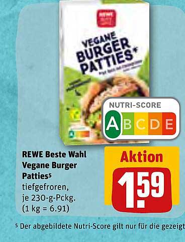 REWE Kaufpark Rewe Beste Wahl Vegane Burger Patties
