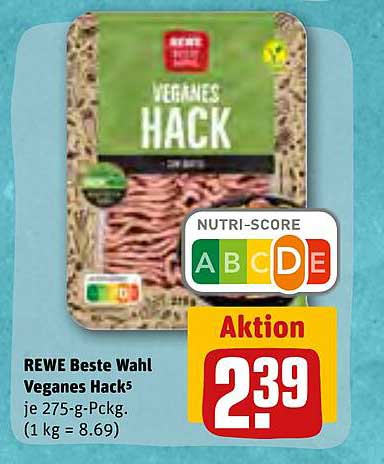 REWE Kaufpark Rewe Beste Wahl Veganes Hack
