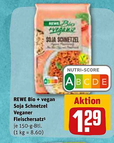 REWE Kaufpark Rewe Bio + Vegan Soja Schnetzel Veganer Fleischersatz