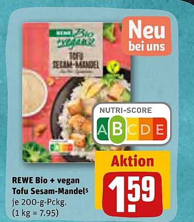 REWE Kaufpark Rewe Bio + Vegan Tofu Sesam-mandels