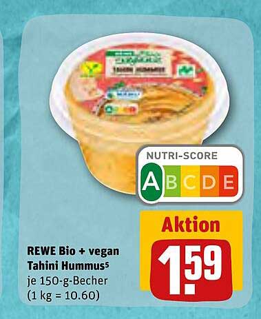 REWE Kaufpark Rewe Bio+vegan Tahini Hummus