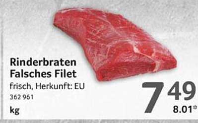 Selgros Rinderbraten Falsches Filet