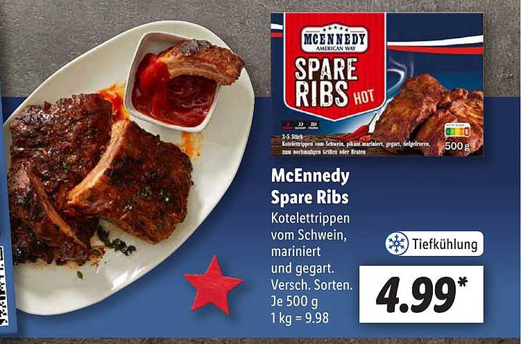 Mcennedy Spare Ribs bei Angebot Lidl