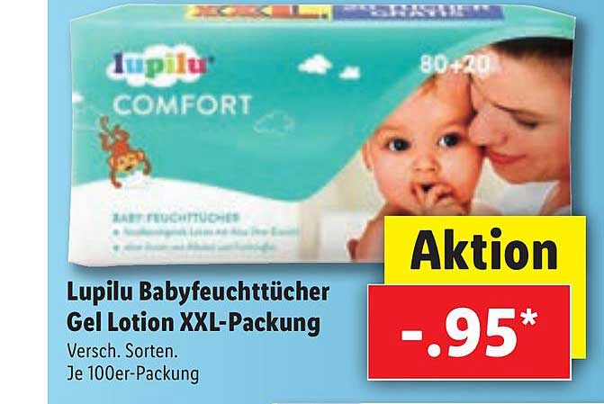 Lupilu Babyfeuchttücher Gel Lotion Xxl Packung Angebot bei Lidl