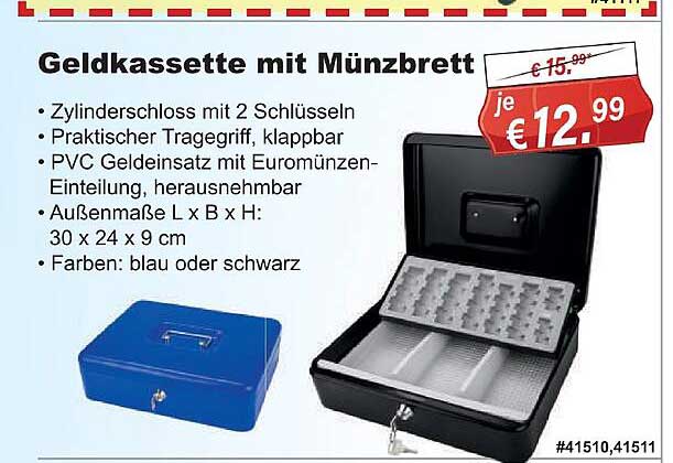 Stabilo Fachmarkt Geldkassette Mit Münzbrett