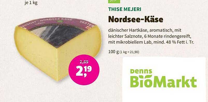 Aleco Biomarkt Thise Mejeri Nordsee-käse