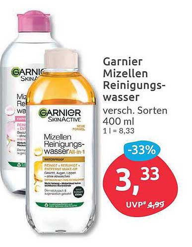 Budni Garnier Mizellen Reinigungs-wasser