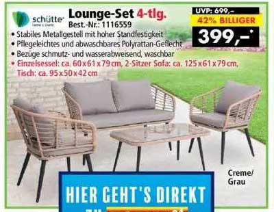 Norma24 Schütte Lounge-set 4-tlg