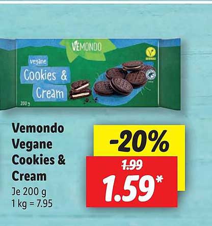 Vemondo Vegane Cookies bei Angebot & Cream Lidl