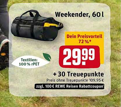 REWE Kaufpark Weekender, 60 L