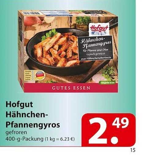 Famila Hofgut Pfannengyros Angebot Hähnchen bei