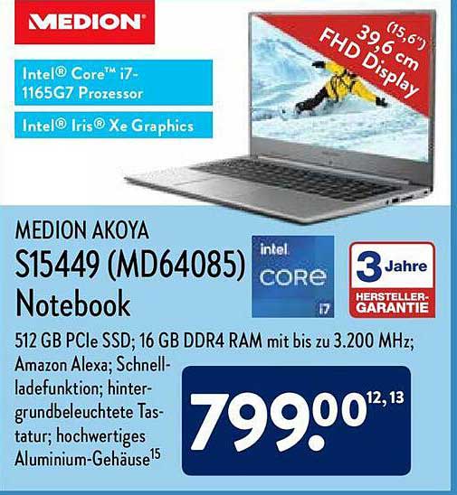 ALDI Nord Medion Akoya S15449 (MD64085) Notebook