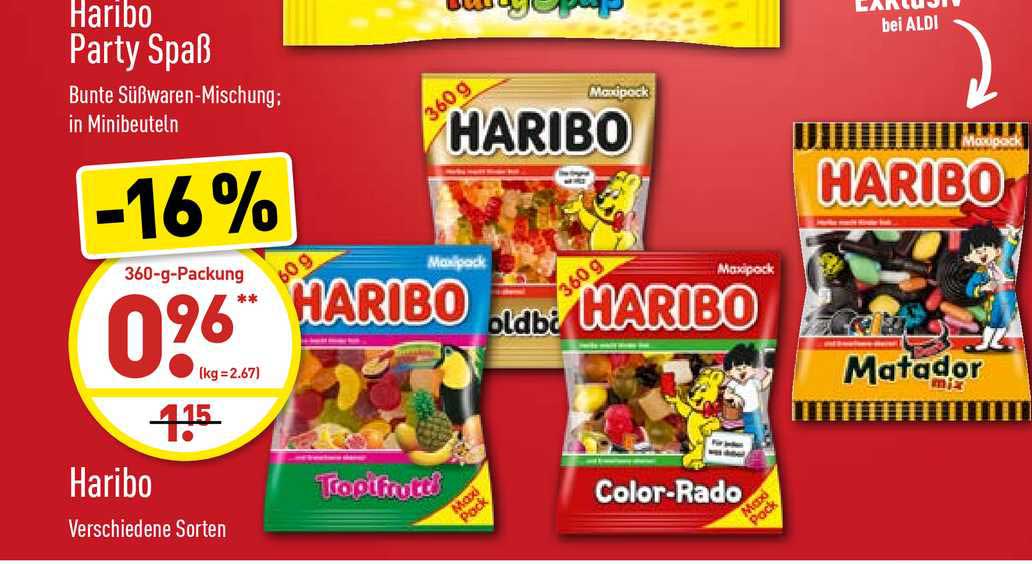 Haribo Party Spaß Angebot bei ALDI Nord 1Prospekte.de