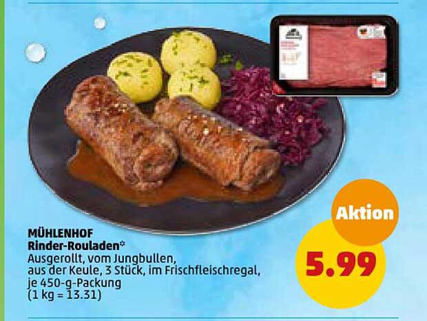 Mühlenhof Rinder-rouladen Angebot bei Penny - 1Prospekte.de