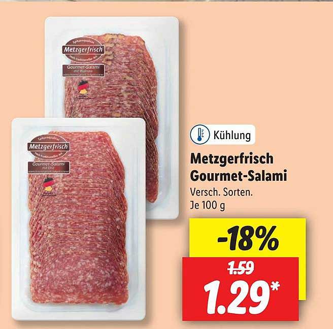 Metzgerfrisch Gourmet-salami Angebot bei Lidl