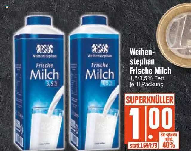 Weihenstephan Frische Milch Angebot bei EDEKA 1Prospekte.de