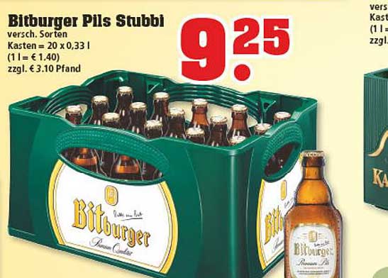 Trinkgut Bitburger Pils Stubbi