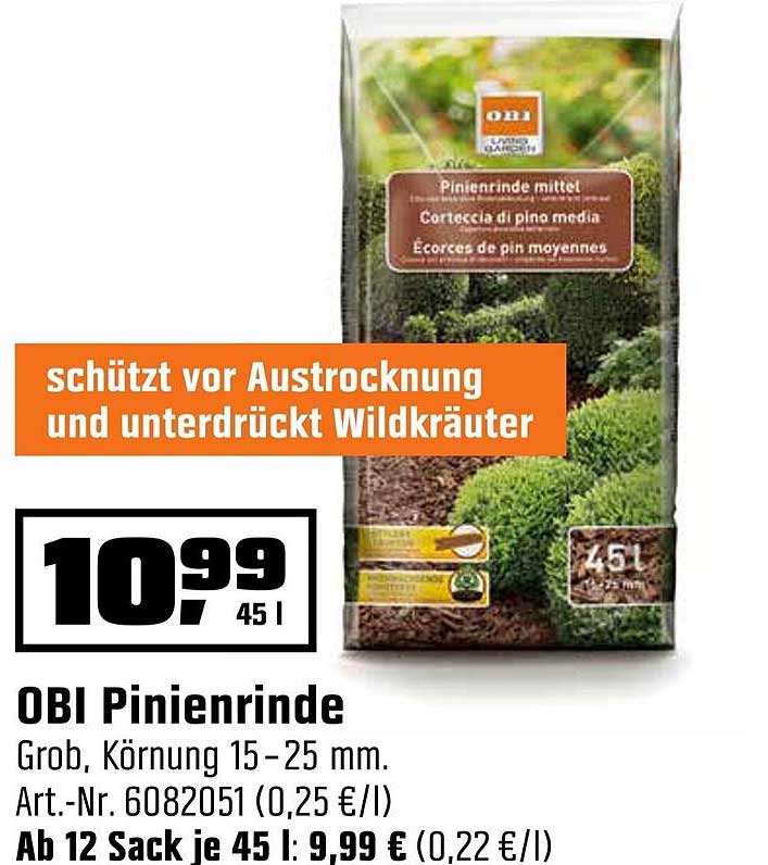 Pinienrinde Angebot bei OBI 1Prospekte.de