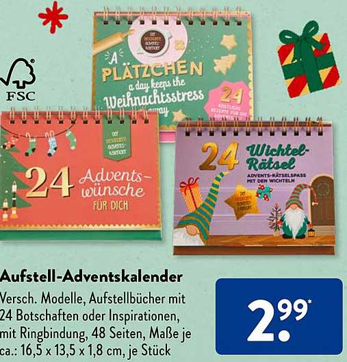 Aufstelladventskalender Angebot bei ALDI SÜD 1Prospekte.de