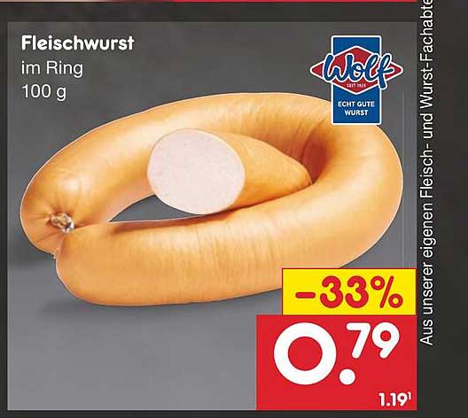 Fleischwurst Wolf Angebot bei Netto Marken-Discount - 1Prospekte.de