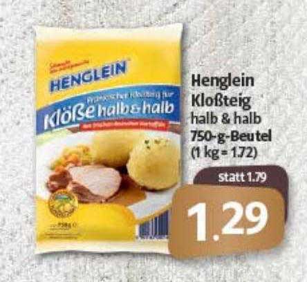 Henglein Kloßteig Angebot bei Nah&frisch 1Prospekte.de