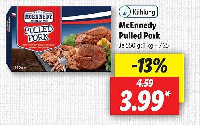 Mcennedy Angebot bei Lidl Pulled Pork