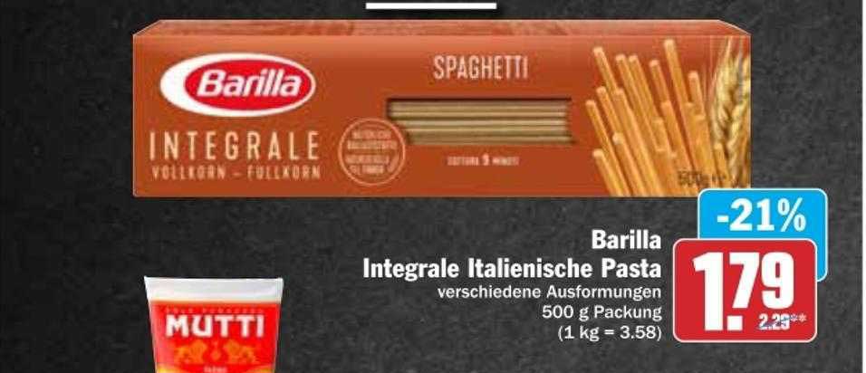 Dodenhof Barilla Integrale Italienische Pasta