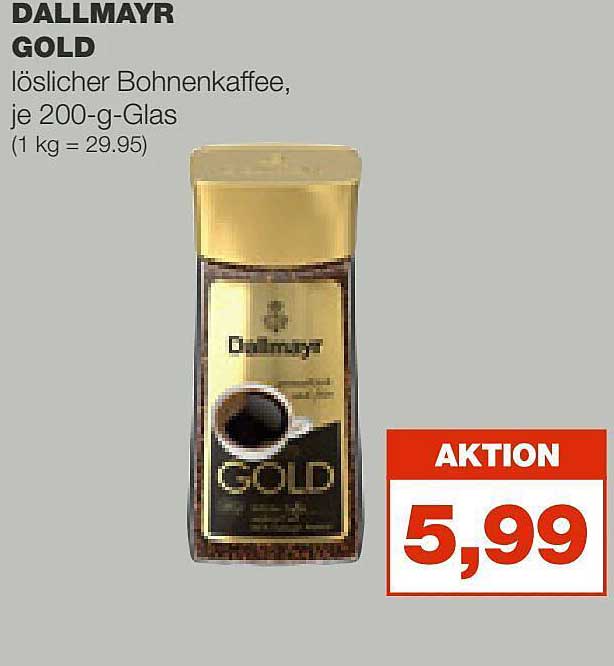 Real Dallmayr Gold Löslicher Bohnenkaffee
