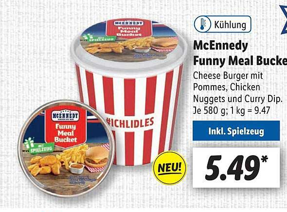 Mcennedy Funny Meak Bucket Angebot bei Lidl | USA, ab 01.02.