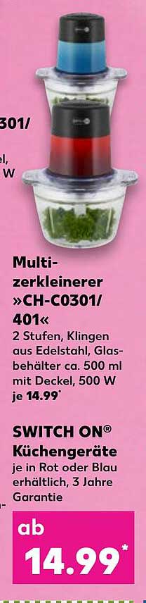Kaufland Multizerkleinerer „ch-c0301-401“ Oder Switch On Küchengeräte