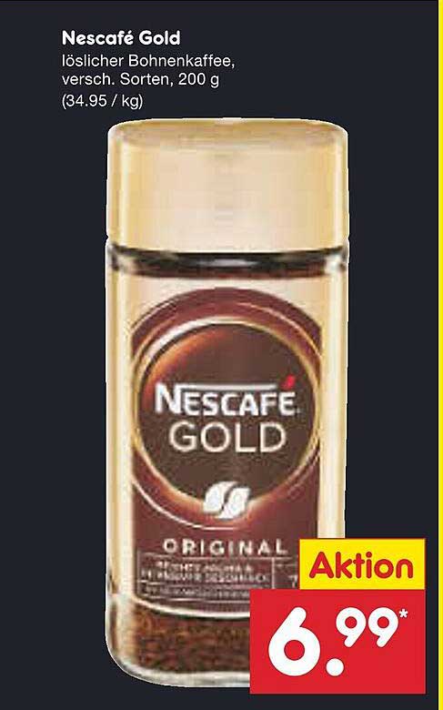 Verwunderlich Nescafe Gold Angebot Netto Bilder