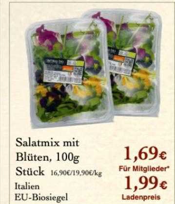 LPG Biomarkt Salatmix Mit Blüten