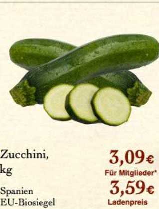LPG Biomarkt Zucchini