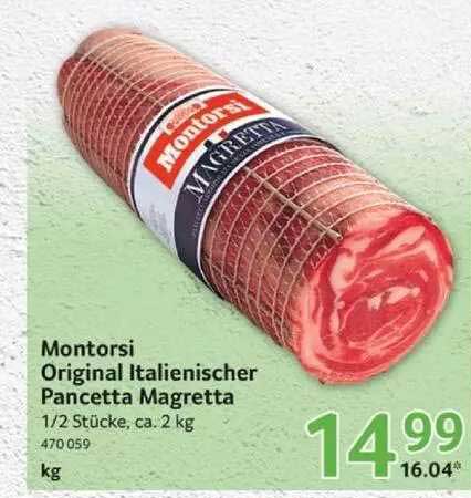 Montorsi Original Italienischer Pancetta Magretta Angebot bei Selgros
