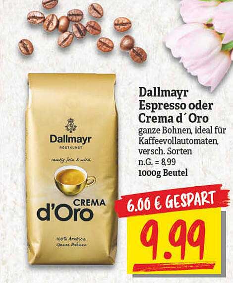 Dallmayr Crema D Oro Angebot Lidl Dallmayr Espresso Oder Crema D'oro Angebot bei NP Discount