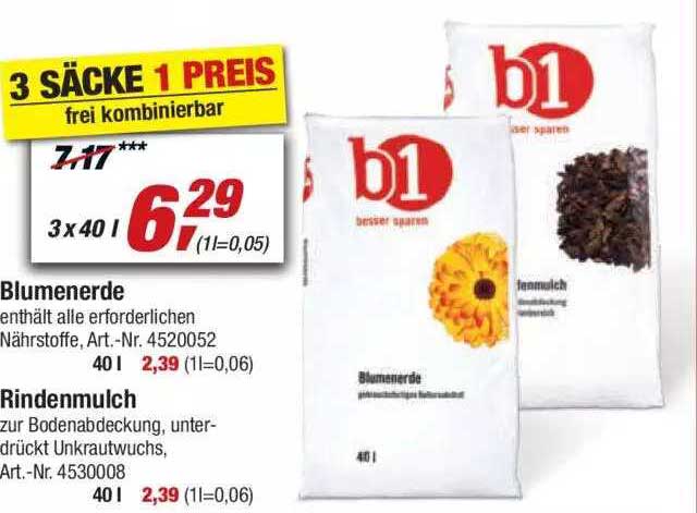 Toom Baumarkt B1 Blumenerde Oder Rindenmulch